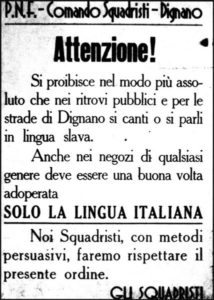 italization-1922-43-leaflet-by-squadristi-prohibiting-speaking-singing-in-slavic