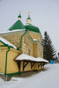Михайлівська церква на території заповідника, де молився Богдан Хмельницький перед Берестецькою битвою (17 століття).