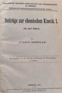 Титульна сторінка монографії Ю.Гірняка (Львів, видання НТШ, 1911). 