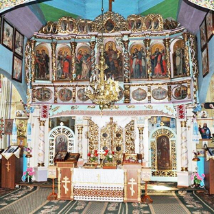Панікадило, «павук» у інтерʼєрі церкви Благовіщення Пресвятої Богородиці у Коломиї